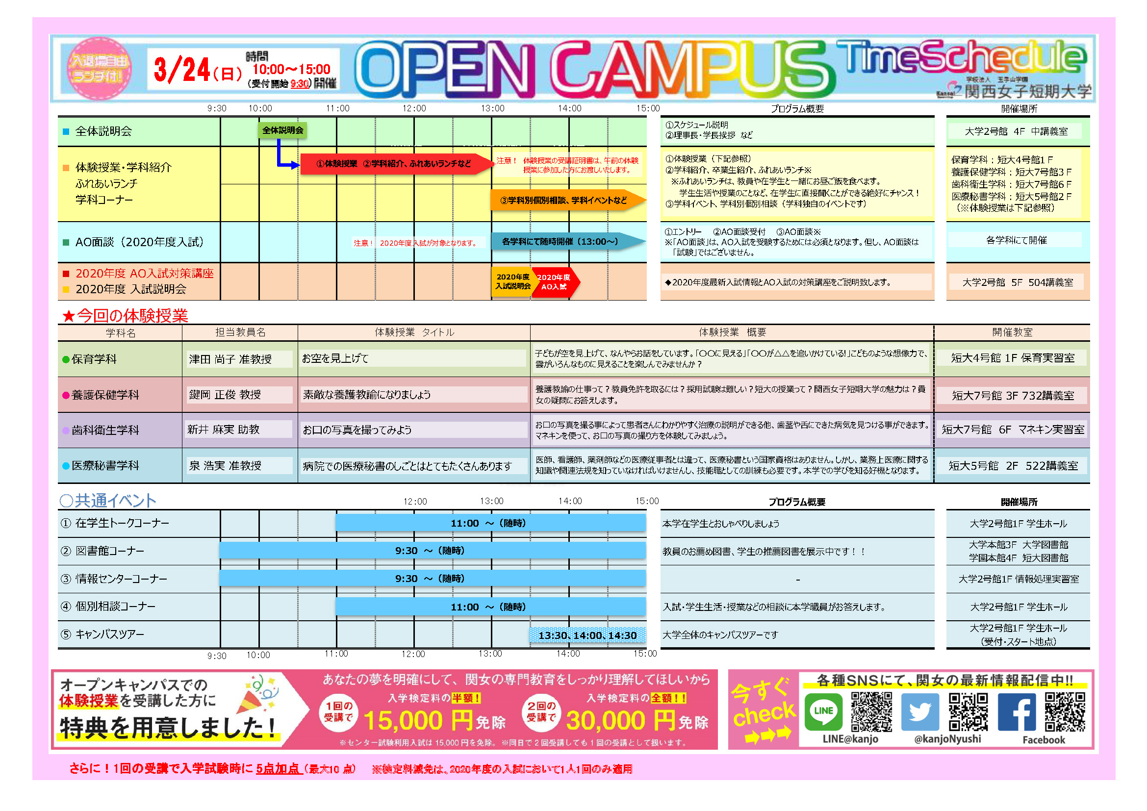 19年 3月24日 オープンキャンパス 関西女子短期大学 19年 3月24日 オープンキャンパス 関西女子短期大学